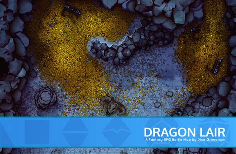 Dragon Lair - D&D Map for Roll20 And Tabletop - Dice Grimorium