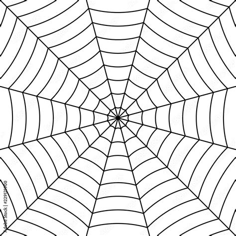 Cobweb background with black interwoven threads spider, vector symmetrical pattern spider web ...