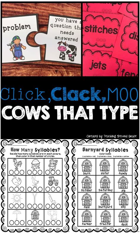 Click Clack Moo Cows That Type | Primary reading, Journeys reading ...