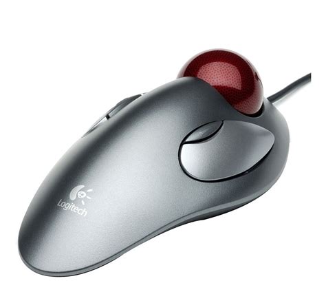 Logitech Wired Trackman Marble Mouse - Grey