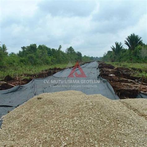 Perkuatan Jalan Gambut | CV. Mutu Utama Geoteknik