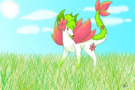 Shaymin mega evolution fanart by xXSakuraWolfXx on DeviantArt