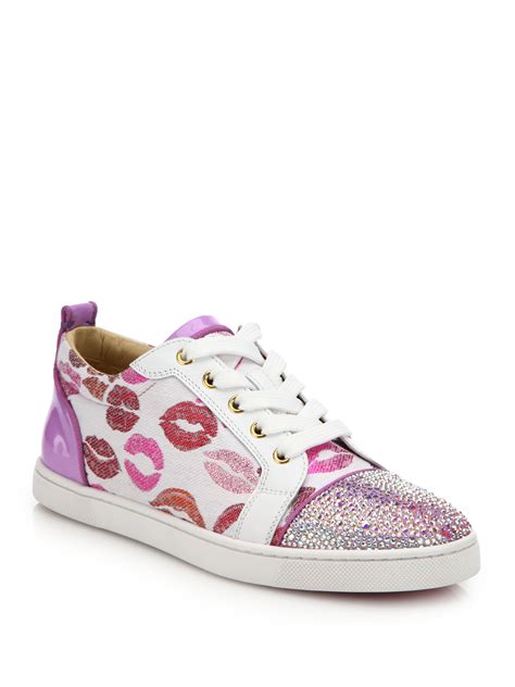 Lyst - Christian Louboutin Low-top Lip Sneakers