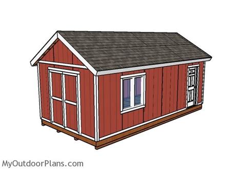 12x24 Shed Plans | MyOutdoorPlans