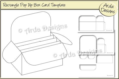 Pop Up Box Card Template