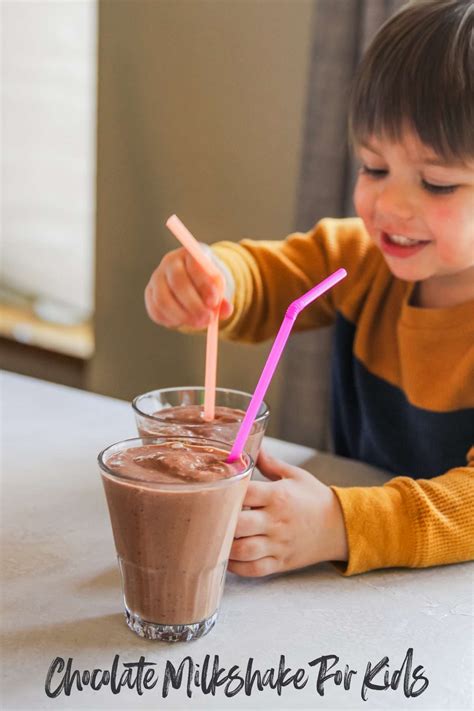 Chocolate milkshake for kids - Sweetphi