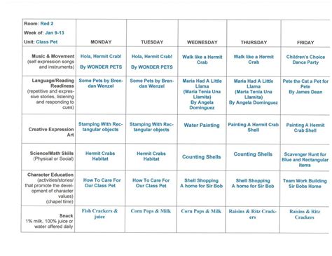 Room 2 Weekly Lesson Plan – We've been told, we are the best Preschool in Upland!