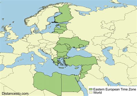 Eastern Europe Time Zone Map – Get Map Update