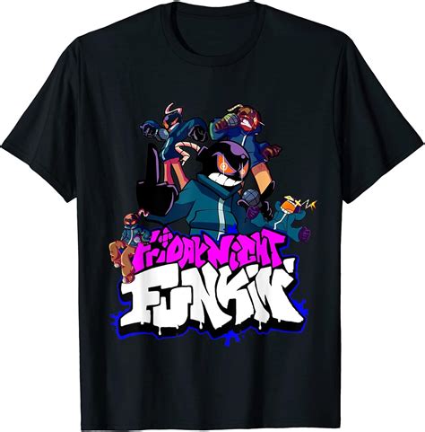 Friday Night Funkin' Whitty Sprite Character T-Shirt T140421 | Amazon.com