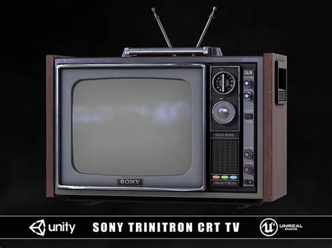 3D model Sony Trinitron CRT TV VR / AR / low-poly | CGTrader