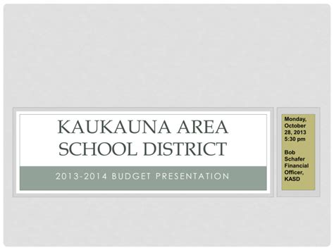 Kaukauna area school district