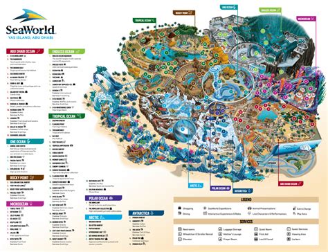 SeaWorld Abu Dhabi Map and Brochure (2023 - 2024) | ThemeParkBrochures.net