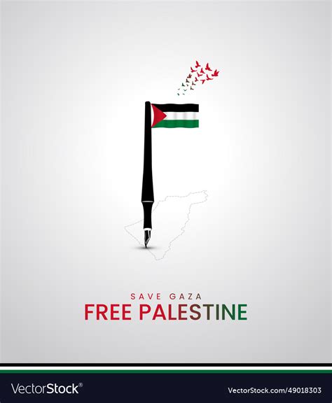 Free palestine flag whit al-aqsa mosque Royalty Free Vector