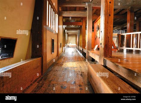 Hallway inside Matsumoto Castle in Nagano, Japan Stock Photo - Alamy