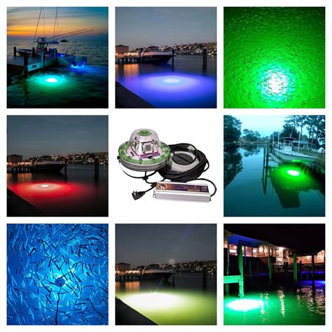 Brightest LED Underwater Dock Lights Plug-n-Play 24,000 Lumens Bright