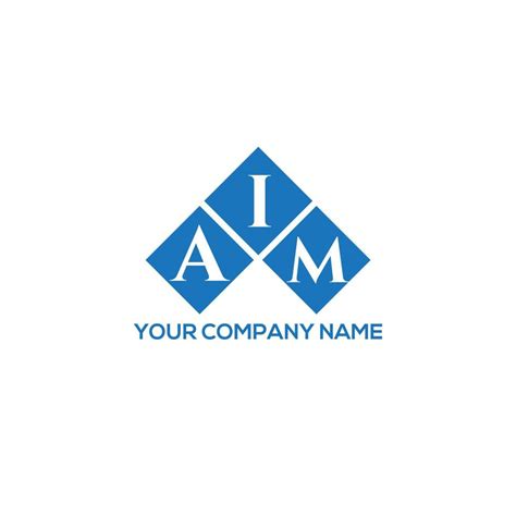 AIM letter logo design on WHITE background. AIM creative initials letter logo concept. AIM ...