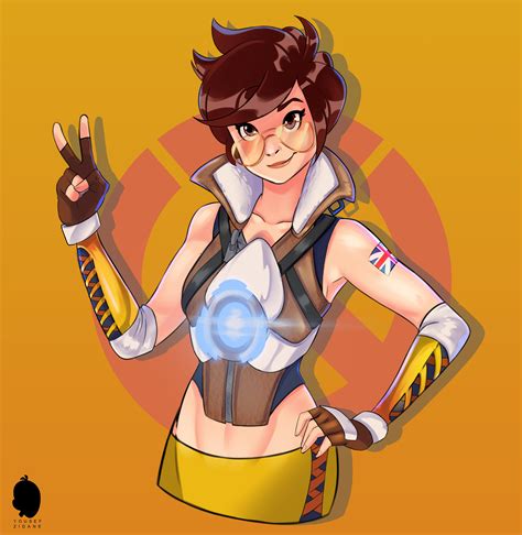 overwatch tracer fan art I just finished :D : r/fanart