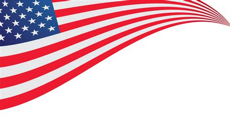 American flag logo illustration design vector template