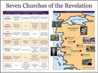 Seven Churches of the Revelation, Wall Chart | Revelation bible study ...