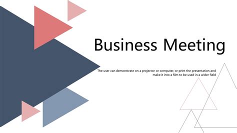 Meeting Presentation Template