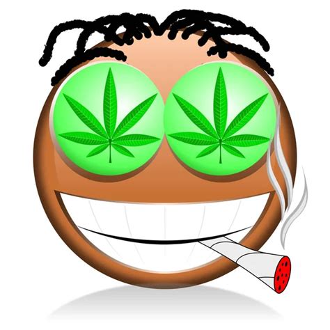 Emoji Smoking Weed Funny Face Stock Illustration by ©3d_generator #243977894