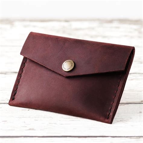 Handmade Leather Wallets and Card Cases | Portland Leather Goods | Mini envelopes, Envelope ...