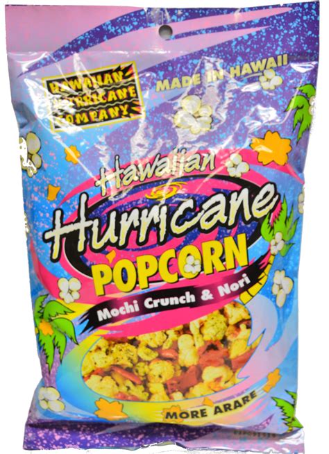 Hawaiian Hurricane Pre-Popped Popcorn Mochi Crunch & Nori 4 oz