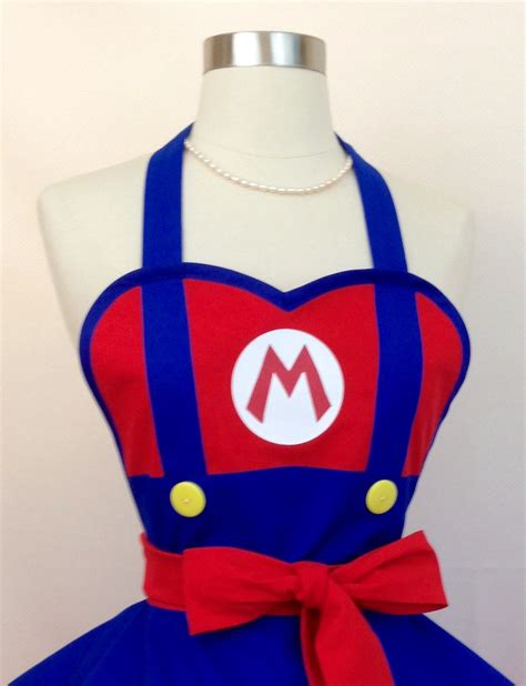 Mario the Plumber Costume Apron Geek Girl Comicon Cosplay | Etsy