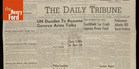 Newspaper, The Daily Tribune (Royal Oak, Michigan) for November 22, 1963, "President Dead" - The ...