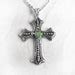 Opal Cross Necklace, Vintage Cross, Medieval Cross, Silver Cross Necklace Men, Silver Cross ...