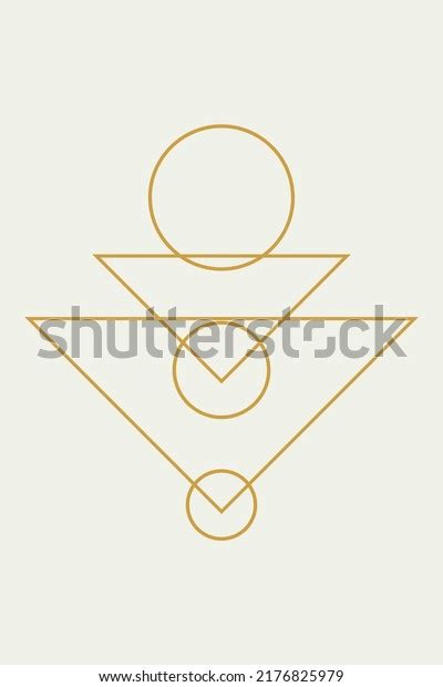 2d Line Art Desain Circle Triangle Stock Illustration 2176825979 ...