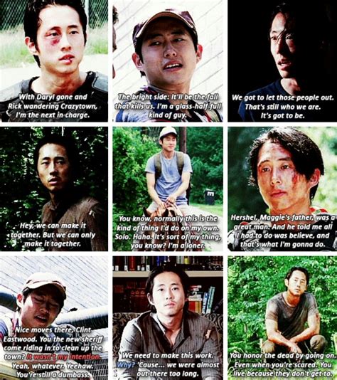 Glenn Rhee moments #TWD Glen Rhee, Twd Glenn, The Walk Dead, Walking Dead Quotes, Daryl Dies ...