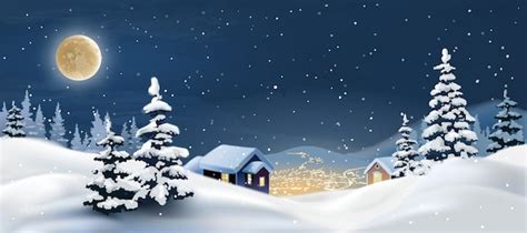 Vecteurs et illustrations de Paysage Noel en téléchargement gratuit | Freepik