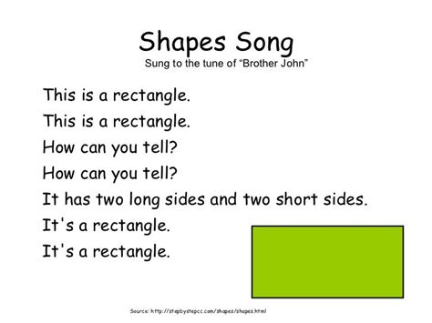 Shapes song