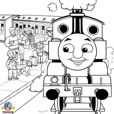 The train engine Thomas tank coloring pictures printable | Train Thomas ...