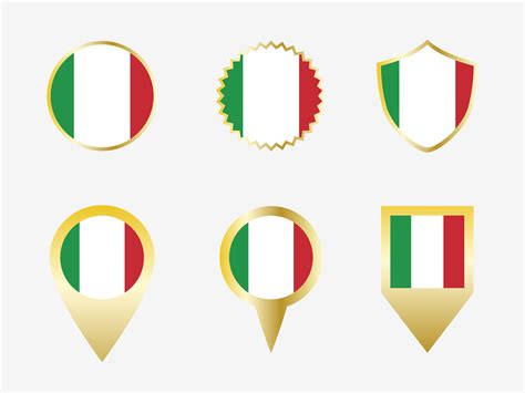 Vector flag set of Italy. 22805365 Vector Art at Vecteezy