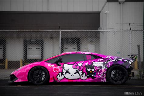 Hello Kitty Lamborghini Huracan in Chicago - BenLevy.com