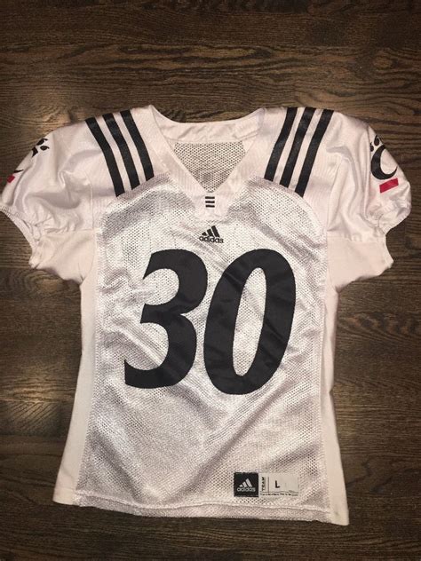 Game Worn Used Adidas Cincinnati Bearcats Football Jersey #30 Size L ...