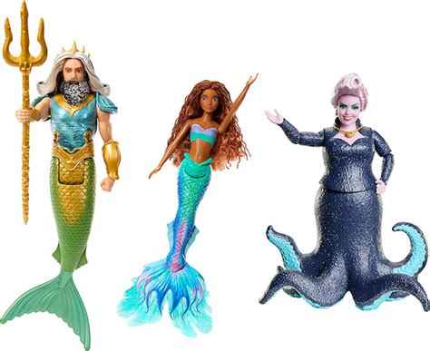 Disney 'The Little Mermaid' Live Action Ariel, King Triton & Ursula Doll Set Releasing May 10th ...