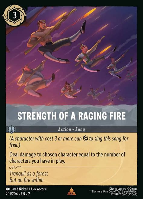 Strength of a Raging Fire Lorcana Card | Lorcana.gg