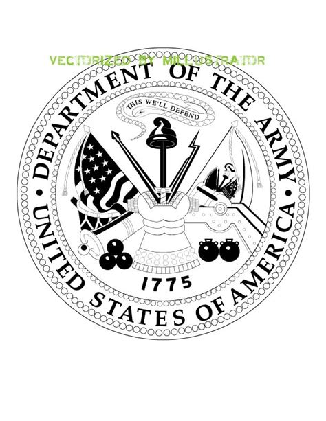 Us Army Seal Vector at Vectorified.com | Collection of Us Army Seal ...