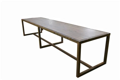 New Office Conference Tables : Long, Narrow, Rustic Conference Table at ...