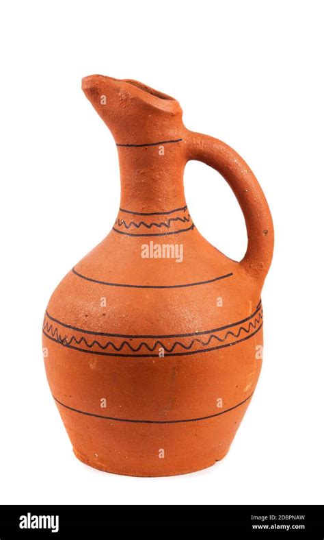 Georgian clay pottery on the white Stock Photo - Alamy