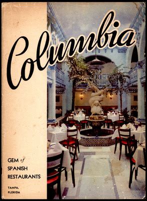 Columbia Restaurant Menu Collection | Columbia Restaurant & Gonzmart Family Collections ...