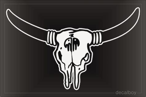 Longhorn Bull Skull Decal