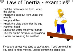 Law of Inertia Examples - Ox Science