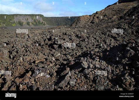 Kilauea iki crater a`a lava Volcanoes National Park Hawaii Stock Photo - Alamy