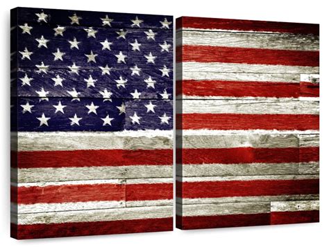 American Flag Rustic Wall Art | Photography