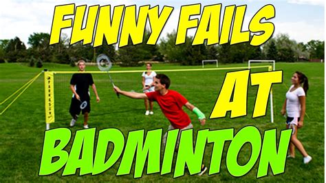 "Badminton Funny Fails", I Suck at Playing - YouTube