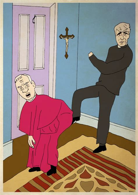 Father Ted Kicking Bishop Brennan up the Arse, A4 Print - Etsy UK